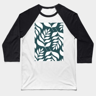 Simple branches pattern - teal Baseball T-Shirt